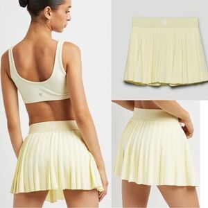 Aritzia Tnamove™ Tennis Micro Skirt Pleated Yellow Mini size M